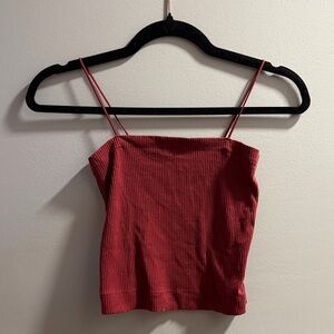 American Eagle Red Crop Top